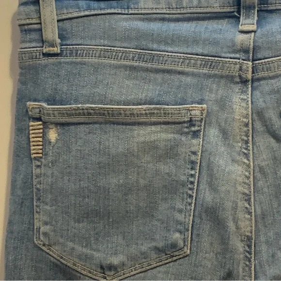 PAIGE Atley Ankle Flare Floretta Deconstructed Raw Hem Distressed Jeans $229.00 - Picture 13 of 14